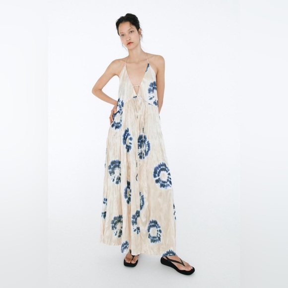 Zara dress maxi oversize fit boho blogger prints casual summer vacation wedding - Picture 12 of 15